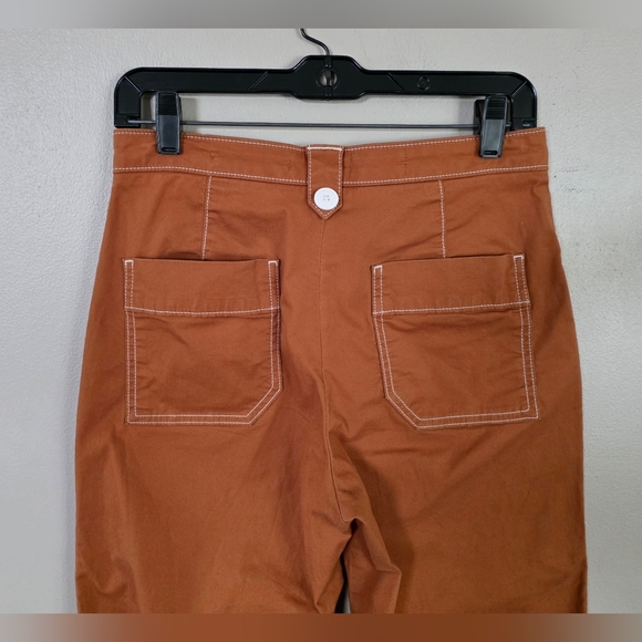 Maeve by Anthropologie Cropped Wide-Leg Carpenter Pant Size 6 - Picture 6 of 15